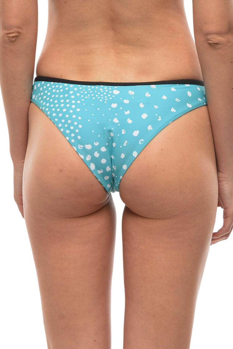 Sky Blue Printed Bikini Bottom Swimwear 2