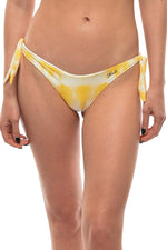 Yellow Tie-Dye Bikini Bottom Swimwear 1