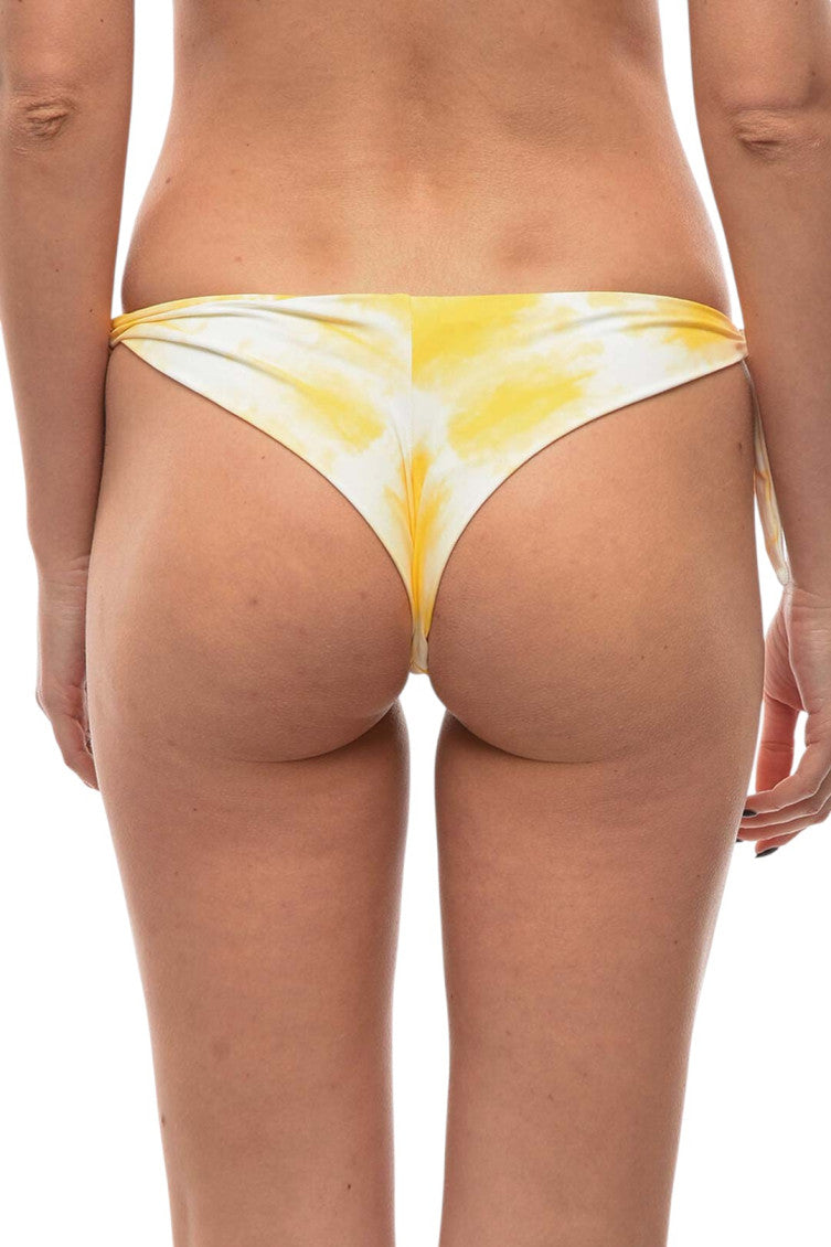 Yellow Tie-Dye Bikini Bottom Swimwear 2