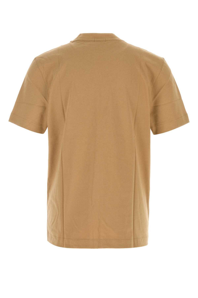 Beige Crew Neck T-Shirt 2