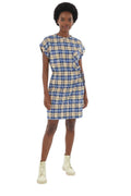 Multicolor Checks Round Neck Mini Dress 1
