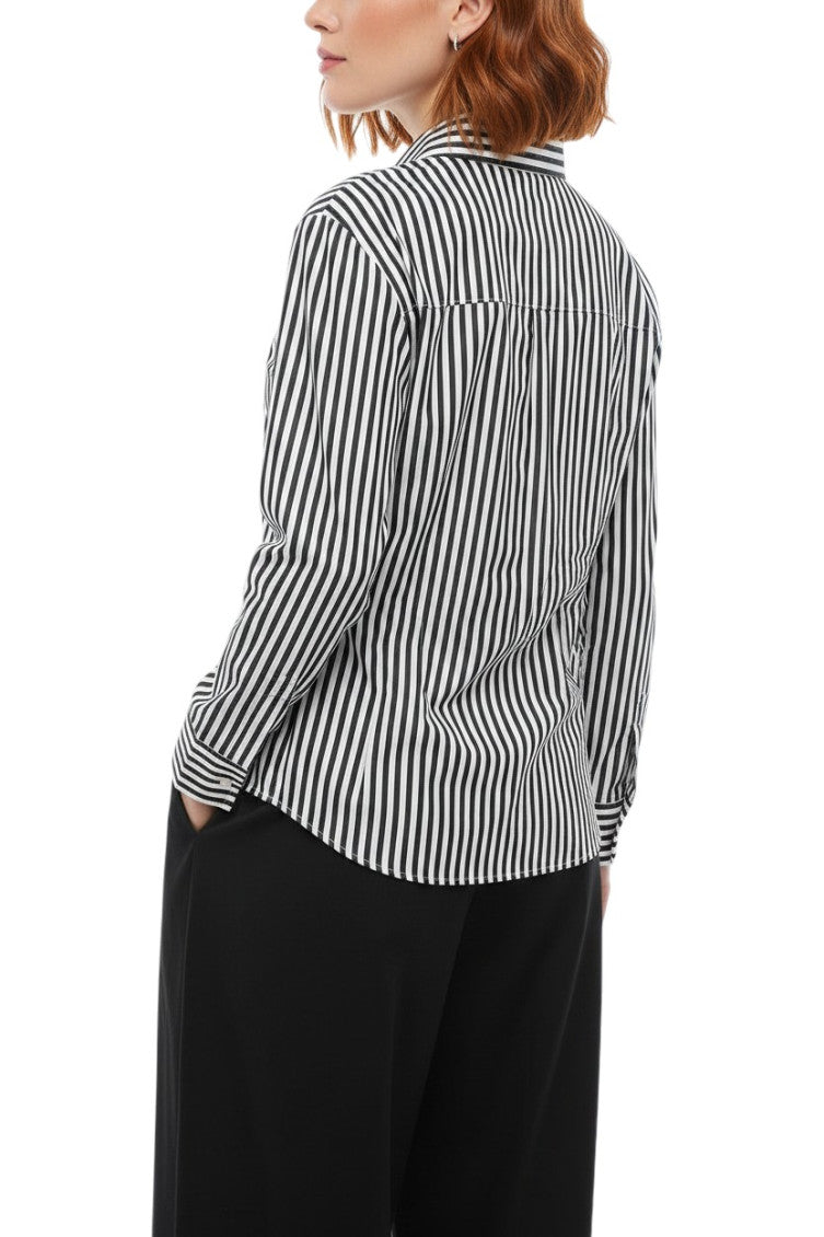 Black Regular Stripes Shirt 2