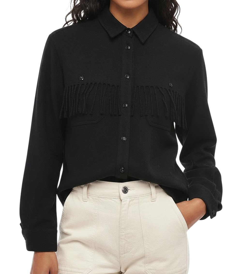 Black Regular Solid Shirt 1