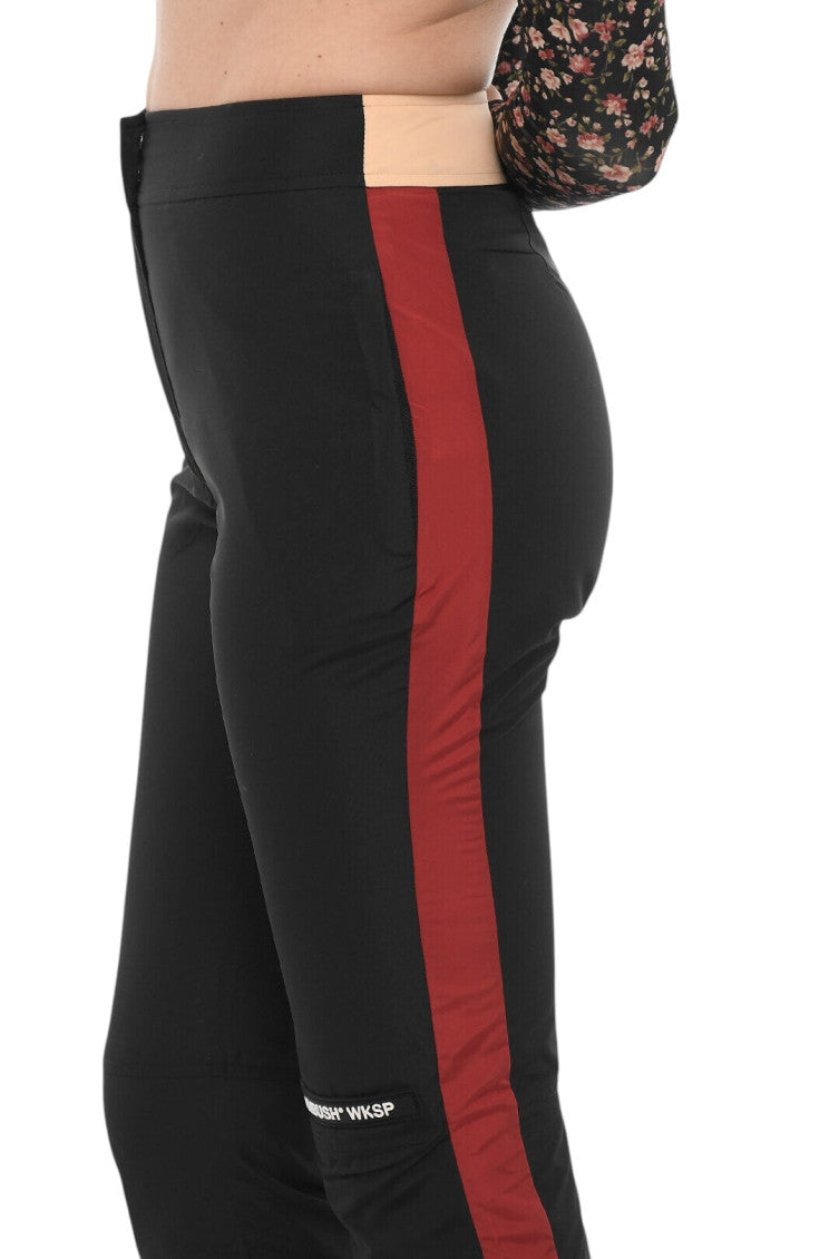 Black Slim Flat Front Pants 3