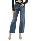 Blue Relaxed High Rise Jeans 1