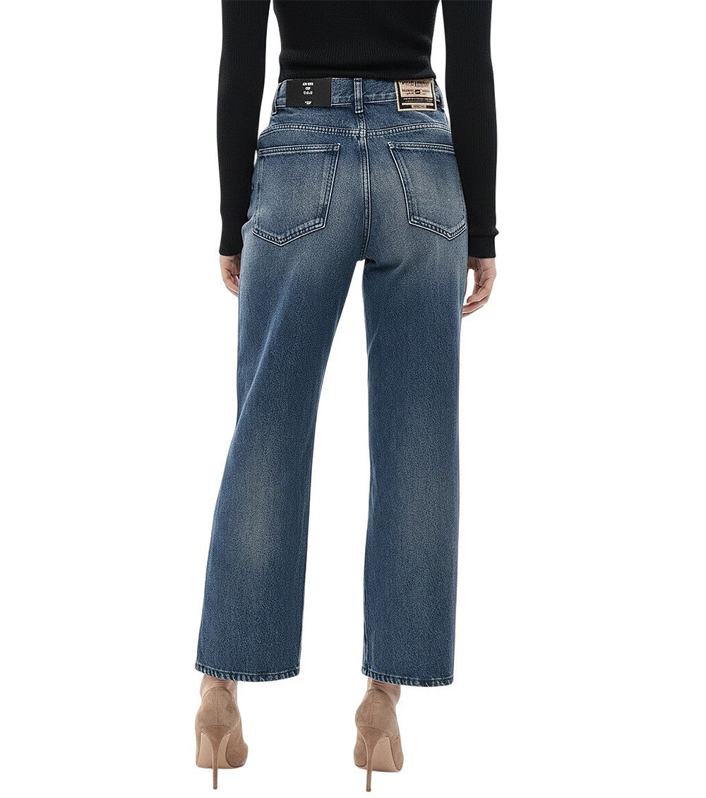 Blue Relaxed High Rise Jeans 2