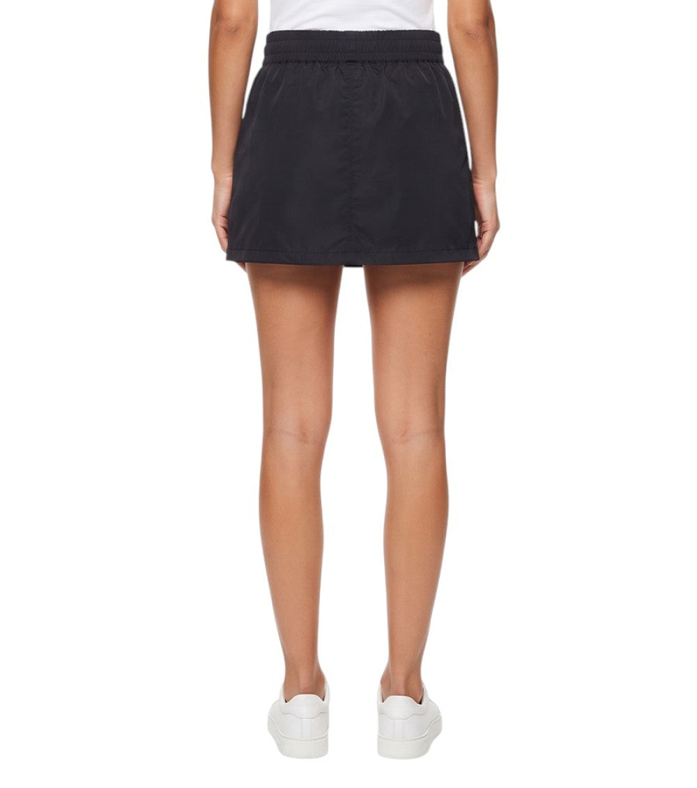 Black Solid Mini Skirt 2