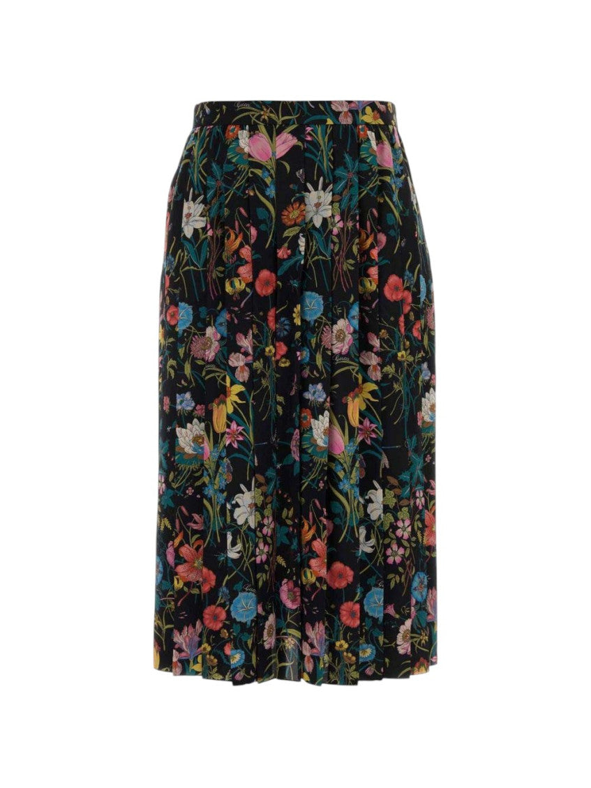 Multicolor Floral Midi Skirt 2
