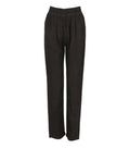 Grey Relaxed Flat Front Pants 1