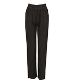 Grey Relaxed Flat Front Pants 1