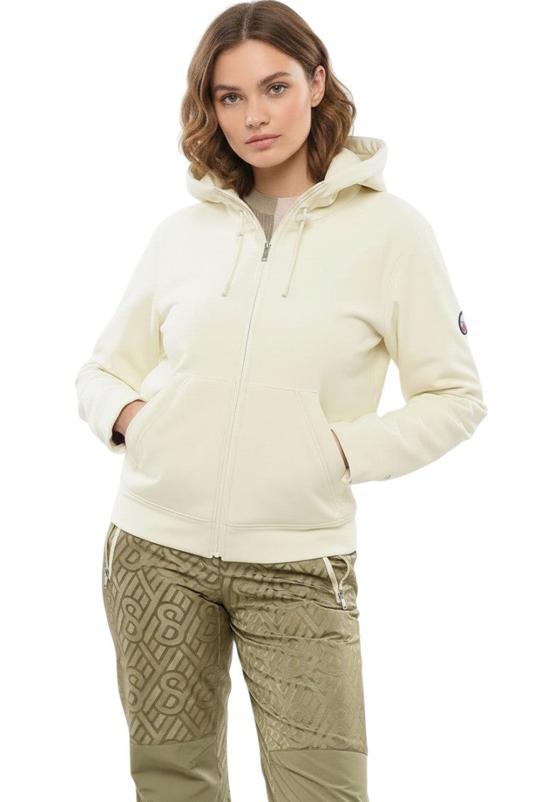 White Solid Hood Jacket 1