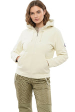 White Solid Hood Jacket 1