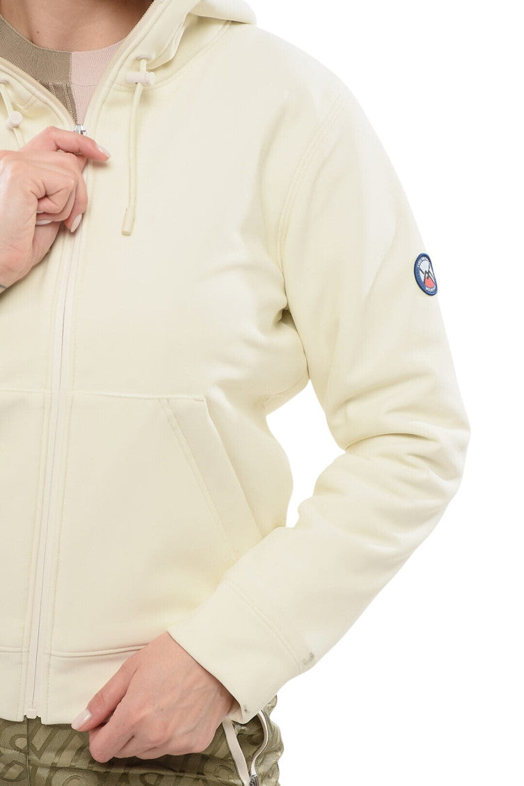 White Solid Hood Jacket 3