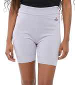 Purple Embroidered Shorts 1