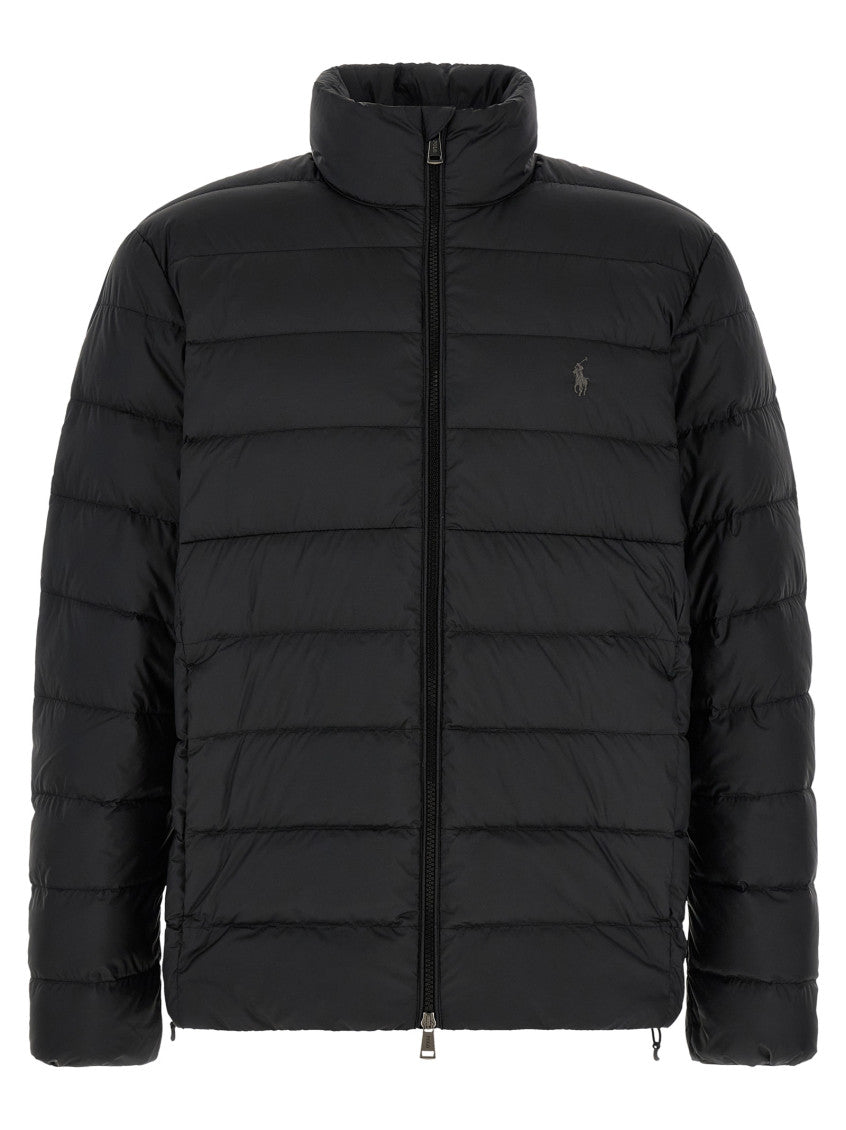 Black Quilted Down Jacket 1