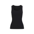Black Solid Scoop Neck Top 1
