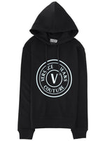 Black Logo Regular Hoodie 1