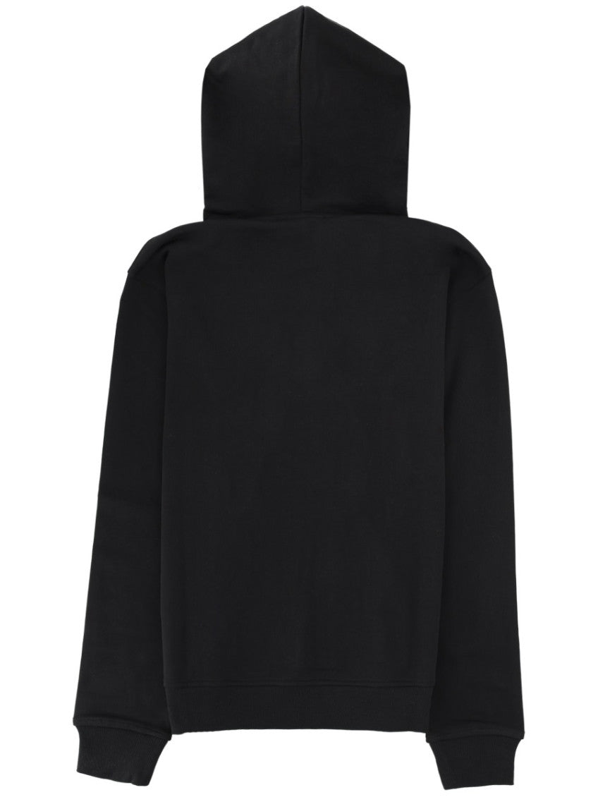 Black Logo Regular Hoodie 2