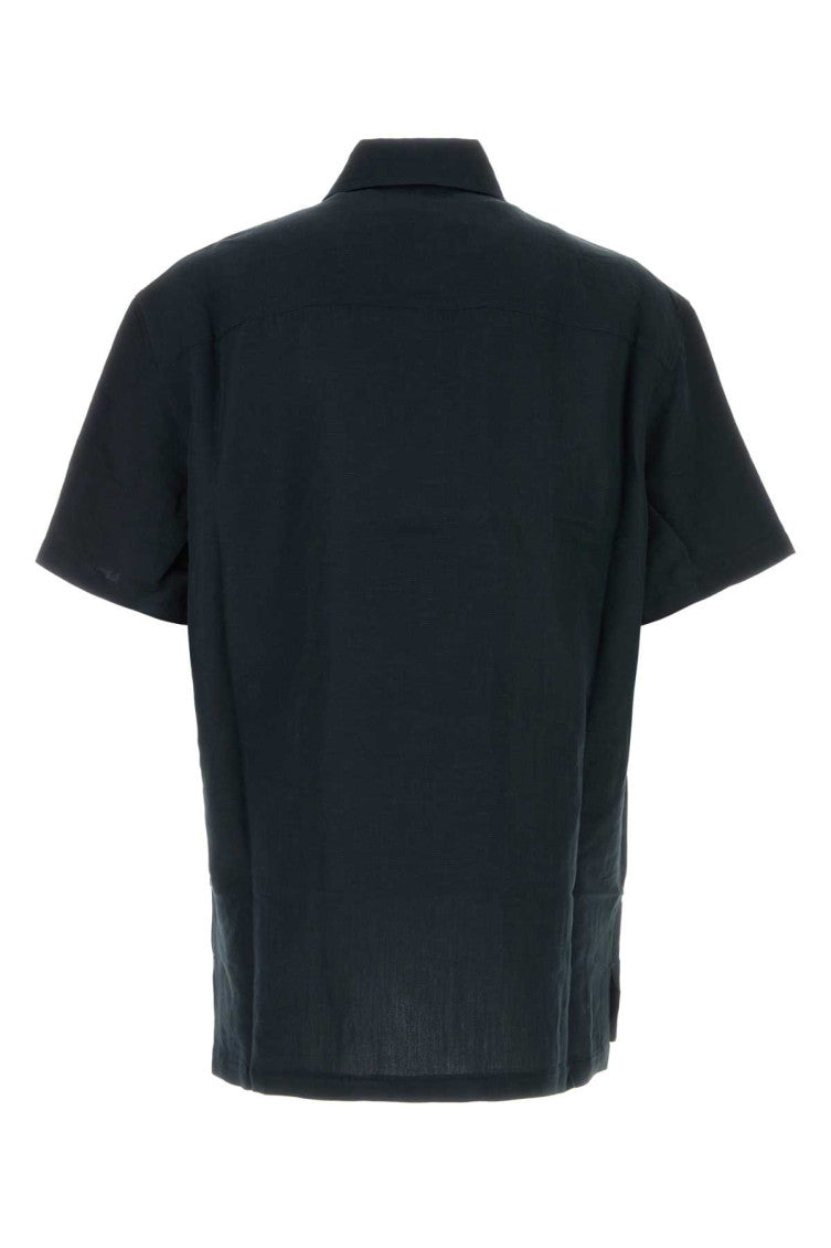 Dark Grey Embroidered Shirt 2