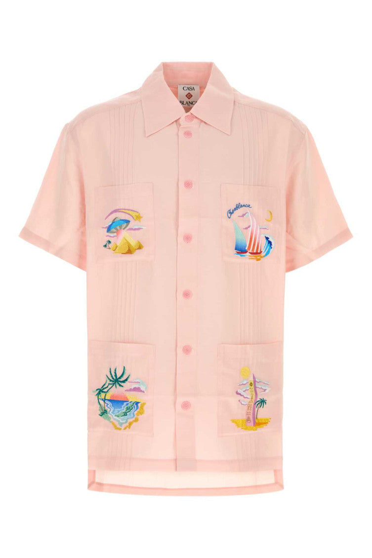 Light Pink Embroidered Shirt 1