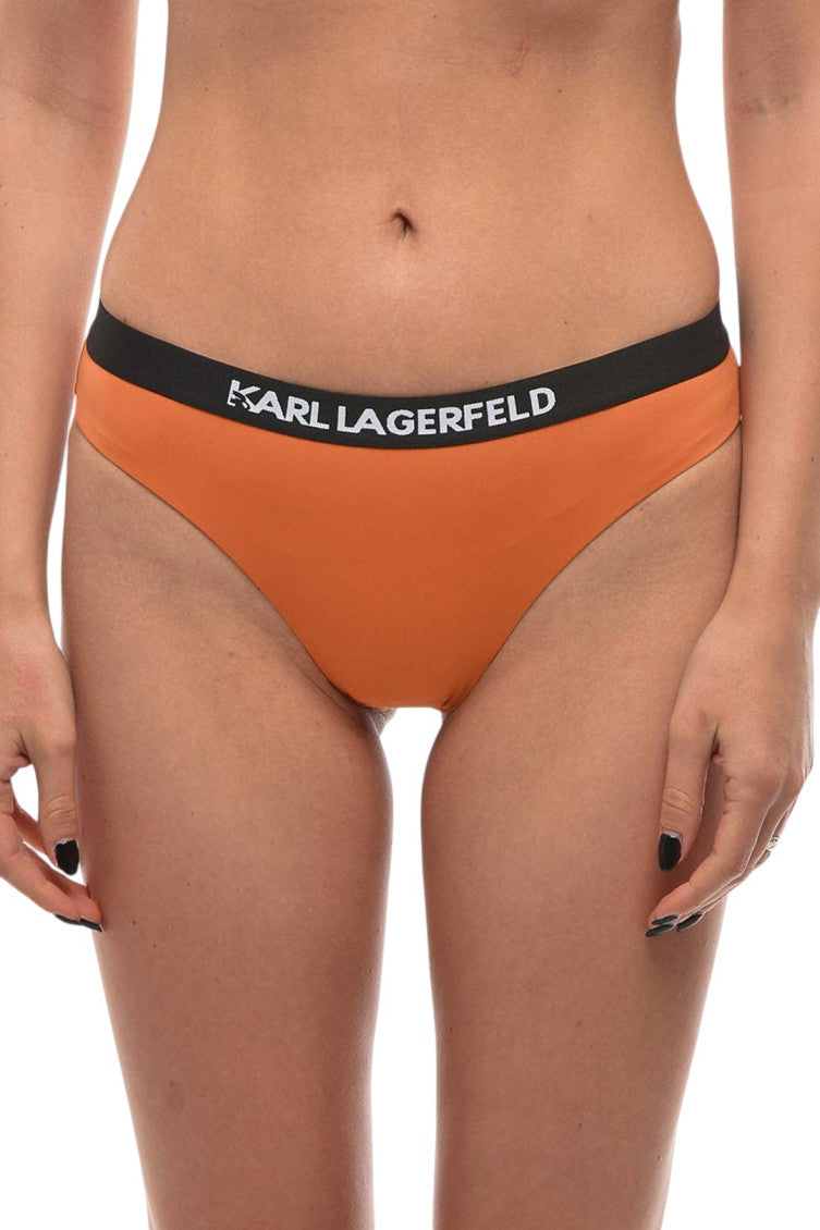 Orange Logo Bikini Bottom Swimwear 1