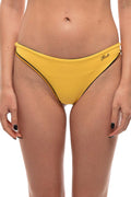 Yellow Logo  Bikini Bottom Swimwear 1
