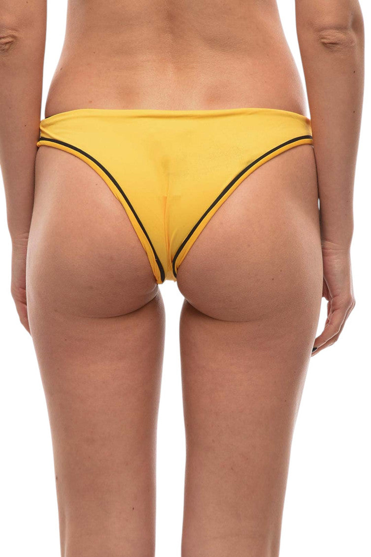 Yellow Logo  Bikini Bottom Swimwear 2