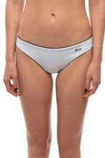 White Logo Bikini Bottom Swimwear 1