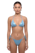Sky Blue Solid Swimwear 1