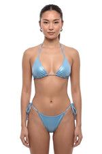 Sky Blue Solid Swimwear 1