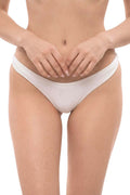 White Solid Swimwear 1