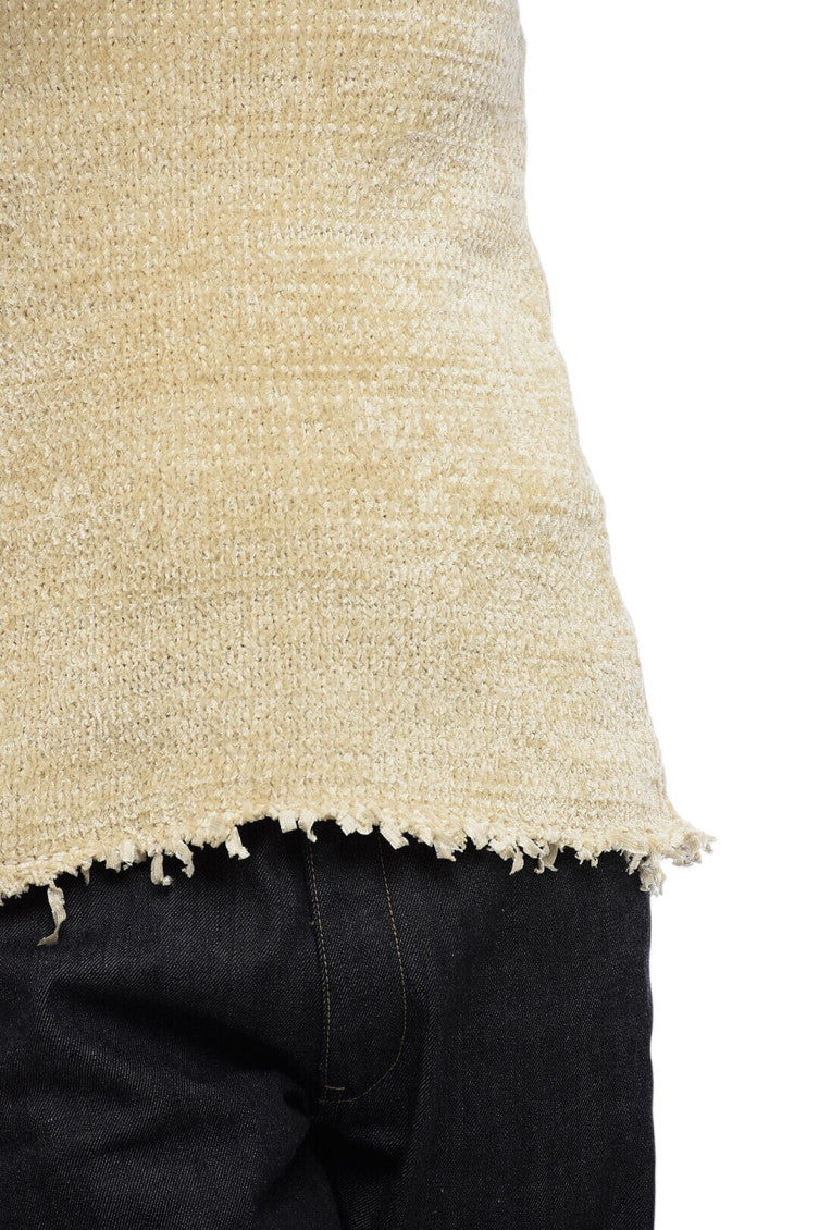 Off White Knitted Crew Neck Top 3
