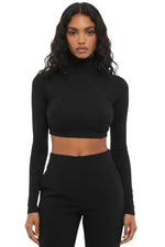 Black Turtle Neck Top 1