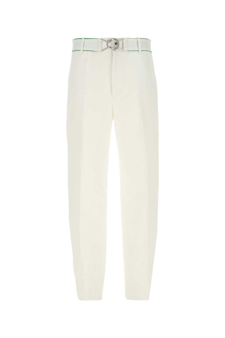 White Cotton Wide-leg Pant 1