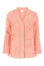 Pink chenille cardigan 1