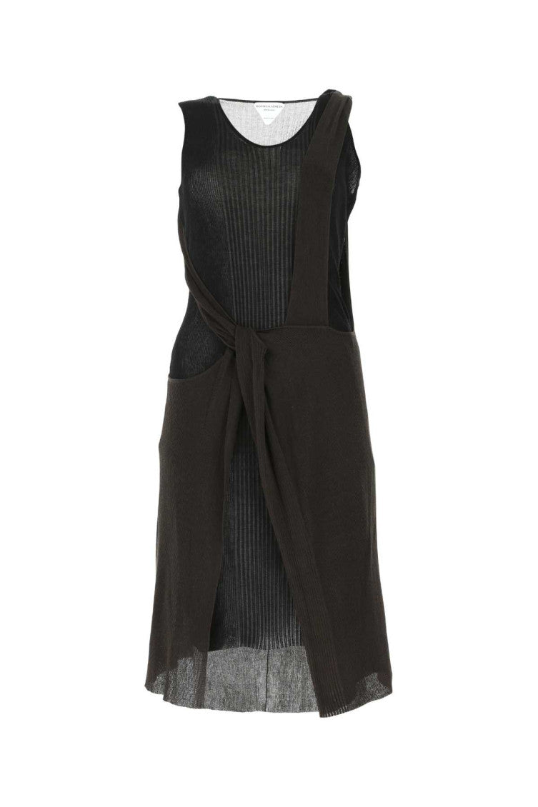 Black  Two-tone Cotton Dress 1