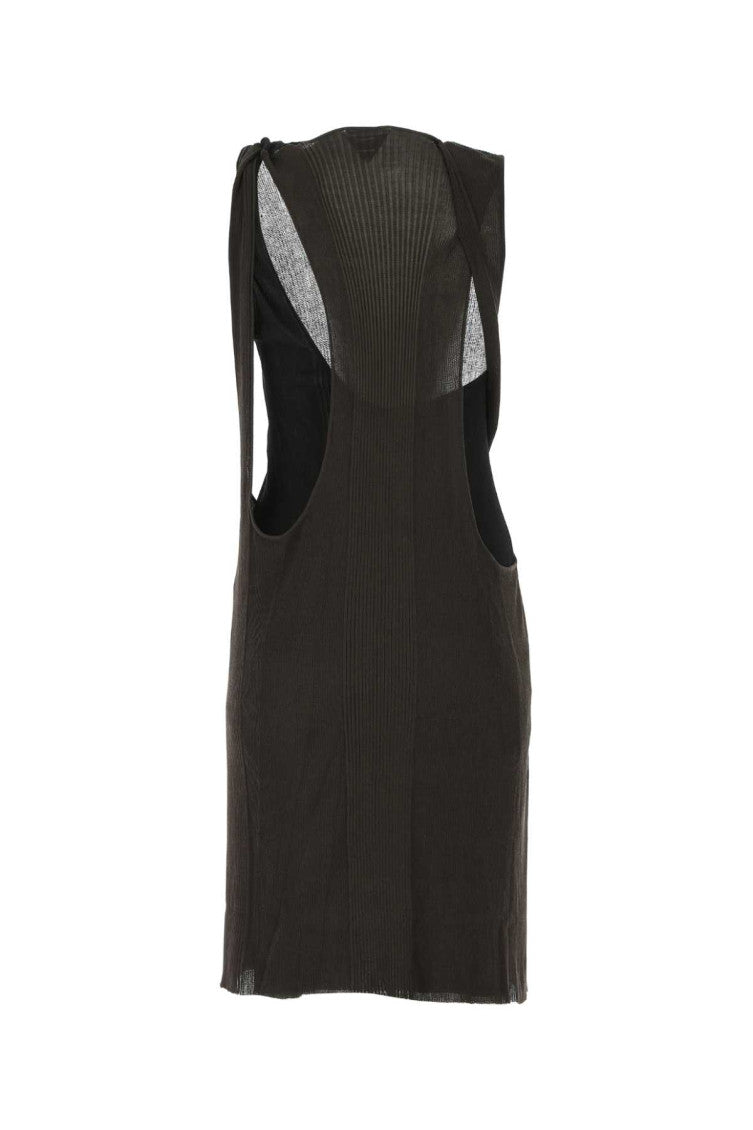 Black  Two-tone Cotton Dress 2