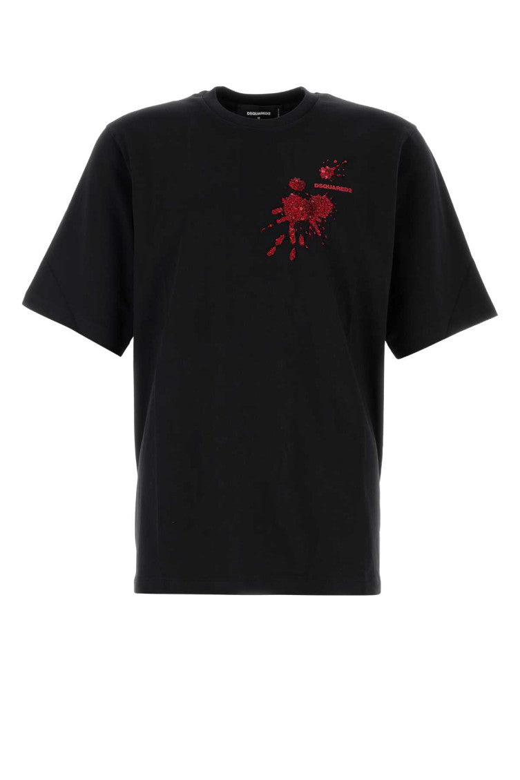 Black cotton t-shirt 1
