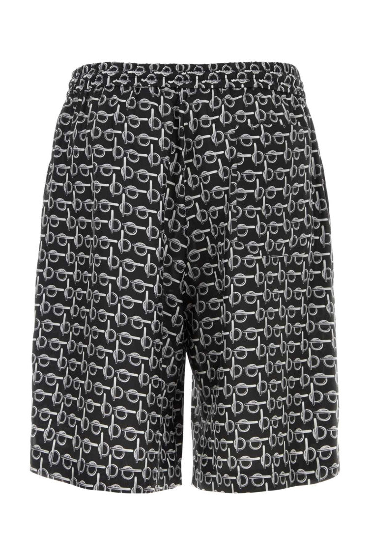 Black Printed Bermuda Shorts 2