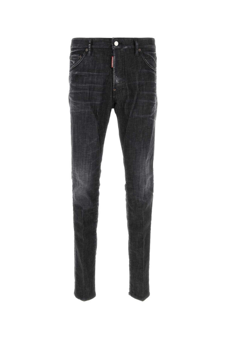 Black stretch denim Cool Guy jeans 1