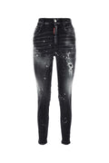 Black stretch denim Twiggy jeans 1