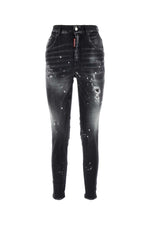 Black stretch denim Twiggy jeans 1