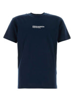 Navy blue cotton t-shirt 1
