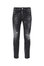 Embellished stretch denim Skater jeans 1