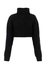 Black wool blend sweater  1