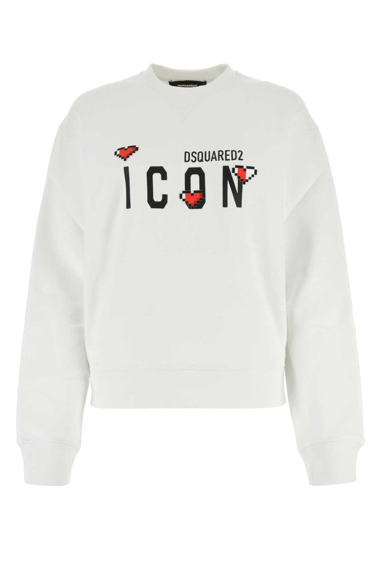 White cotton sweatshirt 1