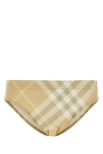 Beige Striped Swimming Brief 1