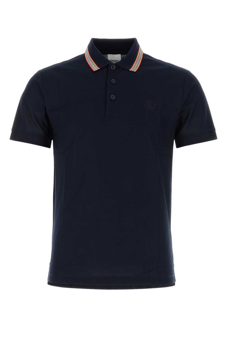 Navy Blue Embroidered Logo Polo 1