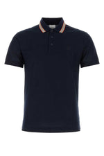 Navy Blue Embroidered Logo Polo 1
