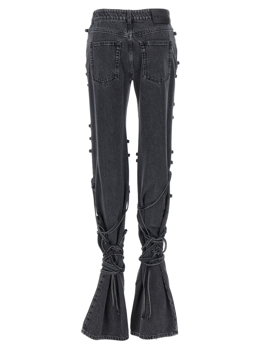 Black Jeans asymmetric closure 2